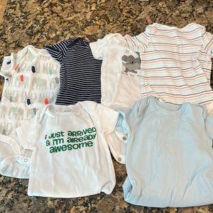 Baby Boy Onesies 3-6 Month - bundle of 6